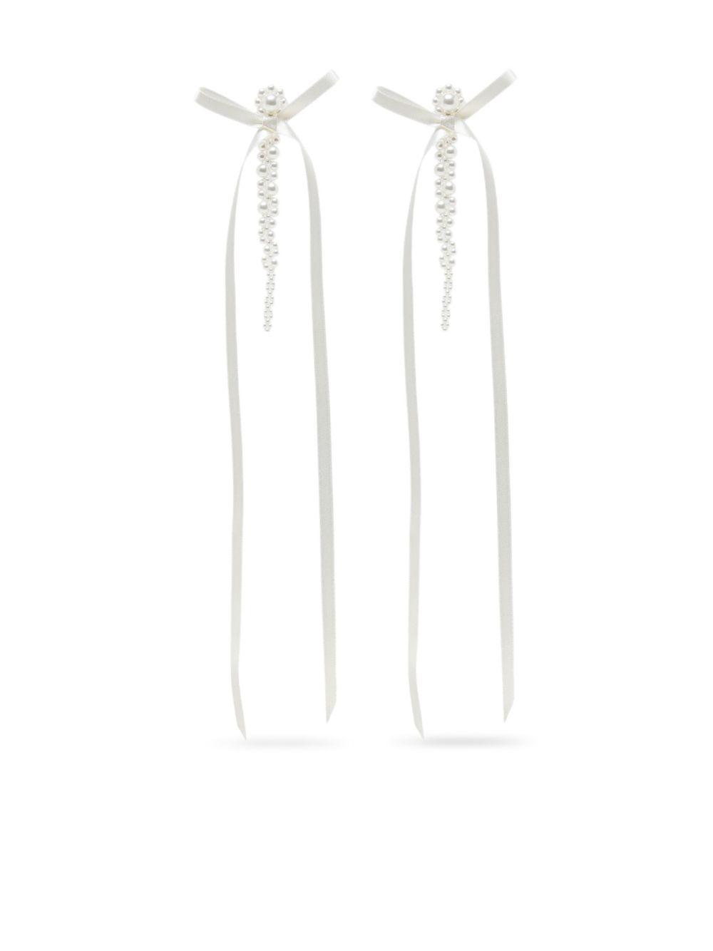 Bow Ribbon Drip earrings Product Image