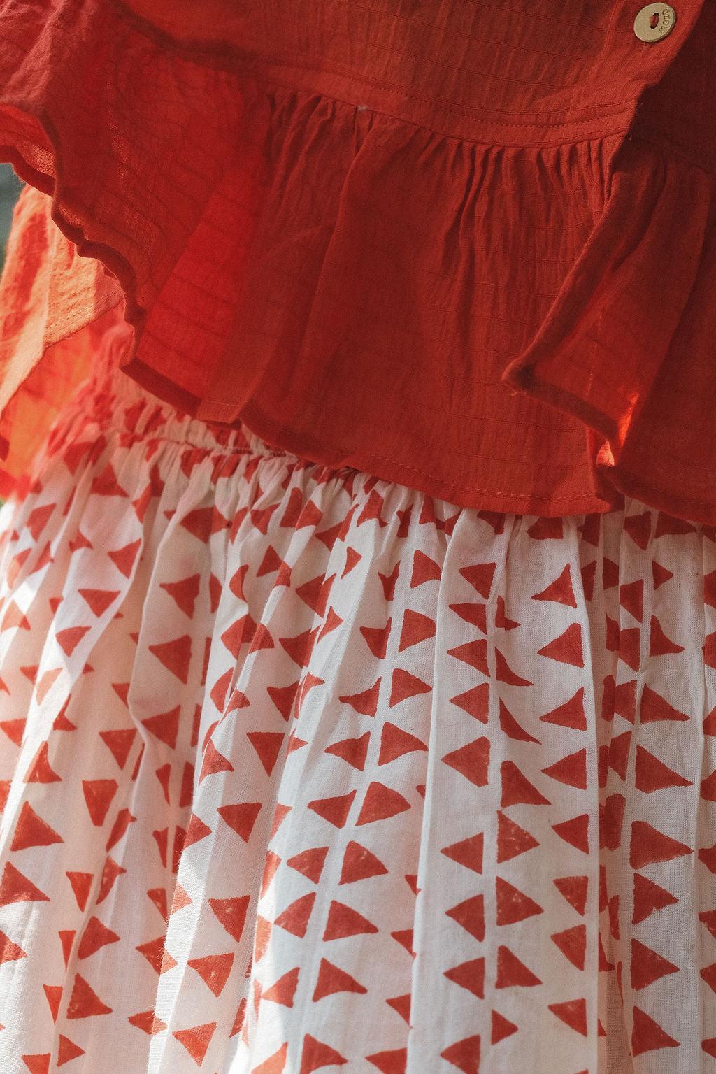 The Scarlet Frill Top Product Image