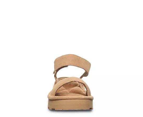 Bearpaw Crest Women's Slingback Platform Sandals, Size: 6, Iced Brown Product Image