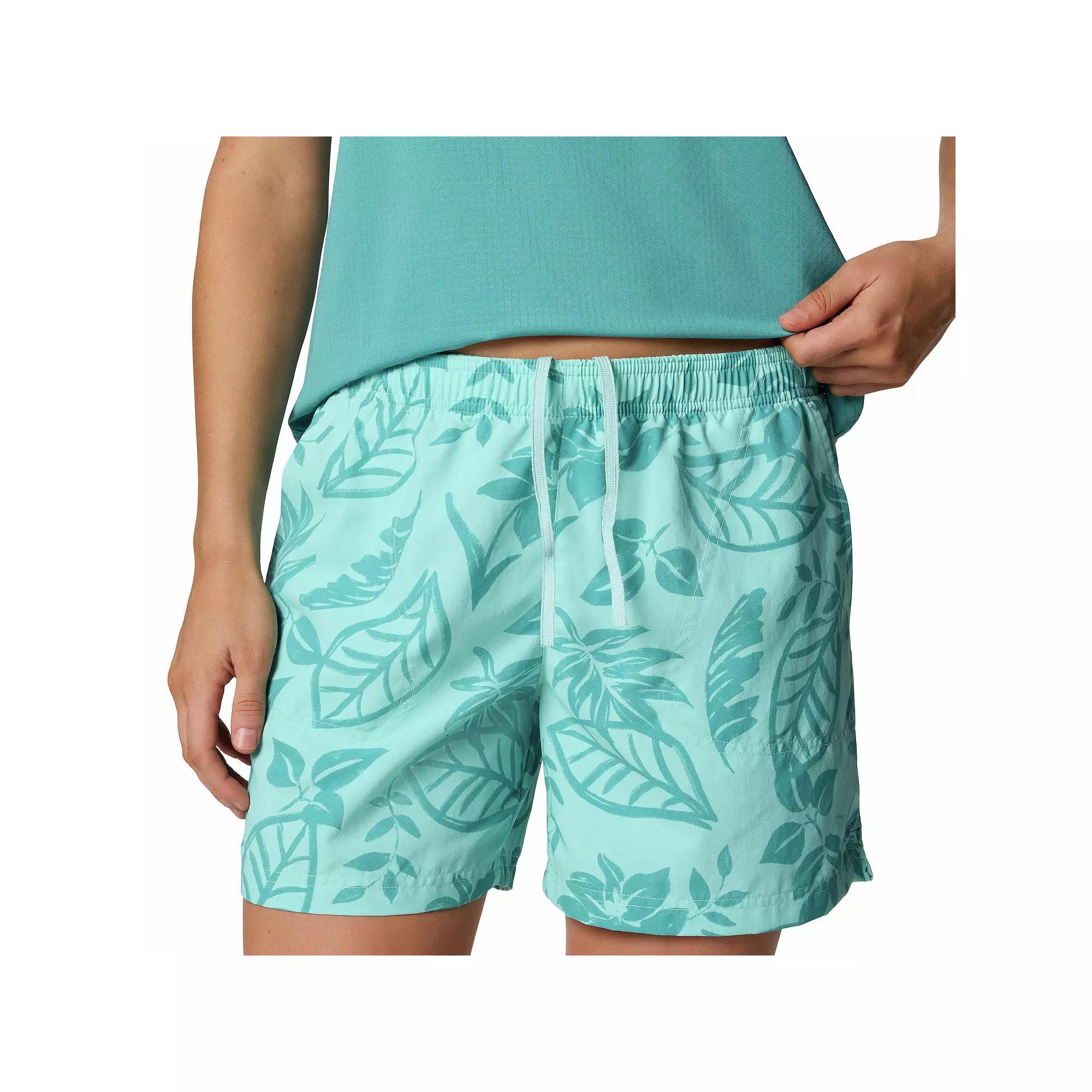 Women's Columbia Sandy River Printed Shorts III, Size: XXL, Spray Pasteled Product Image