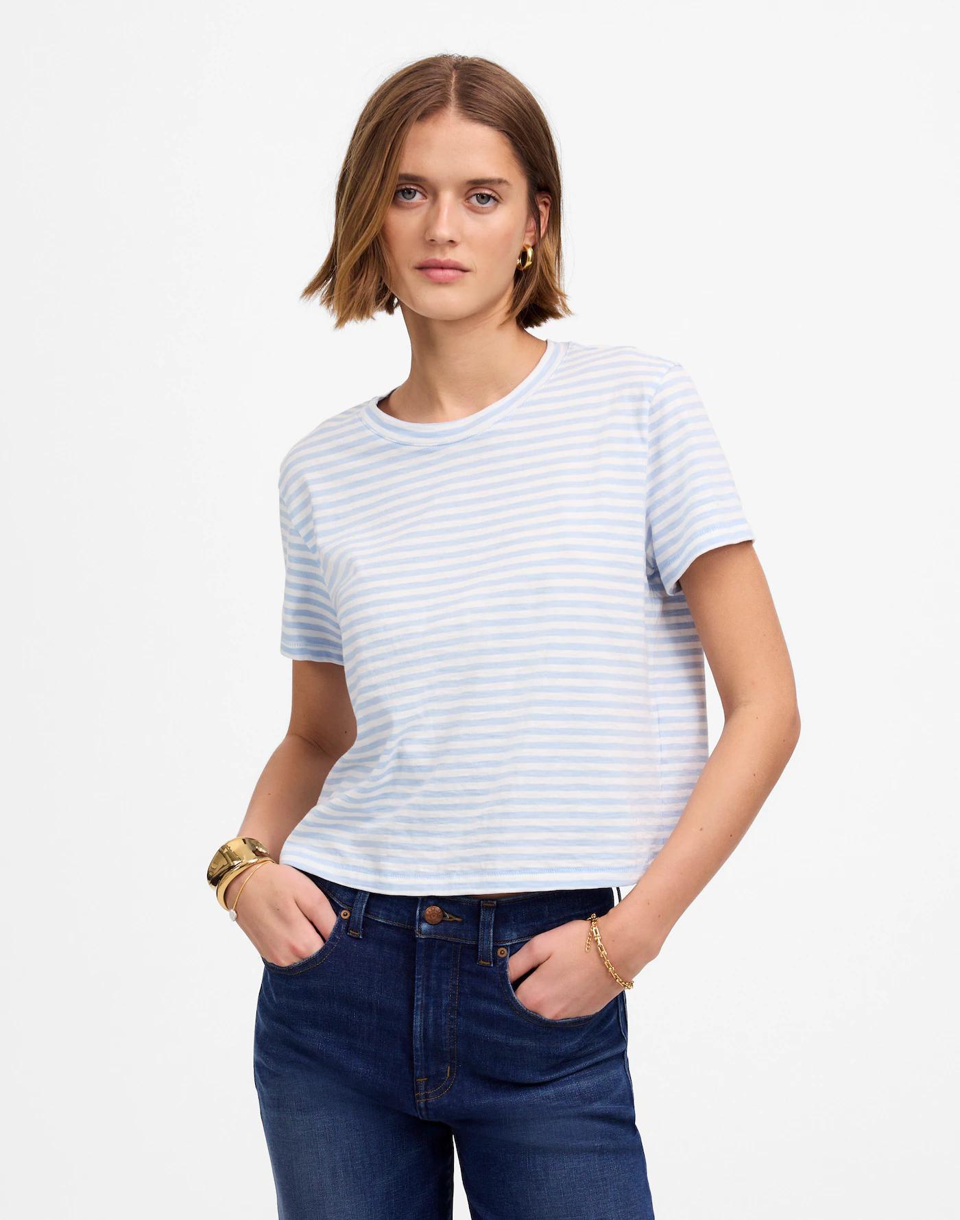 Slub Boxy-Crop Tee Product Image