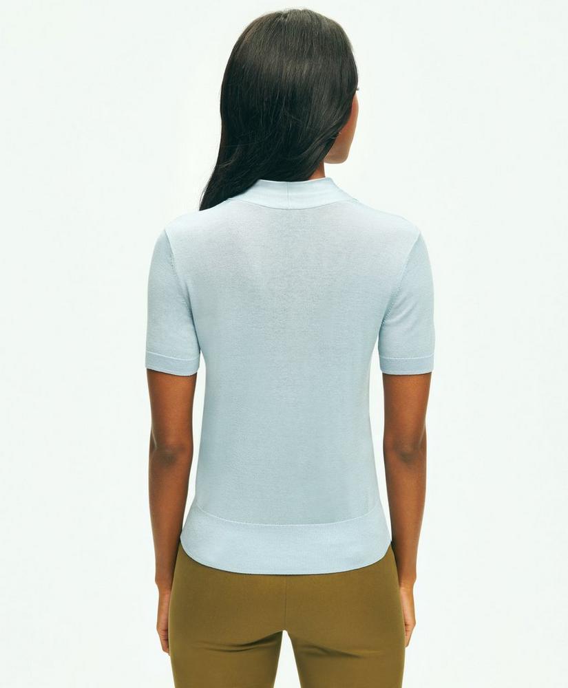 Silk Blend Shawl Collar Sweater Product Image
