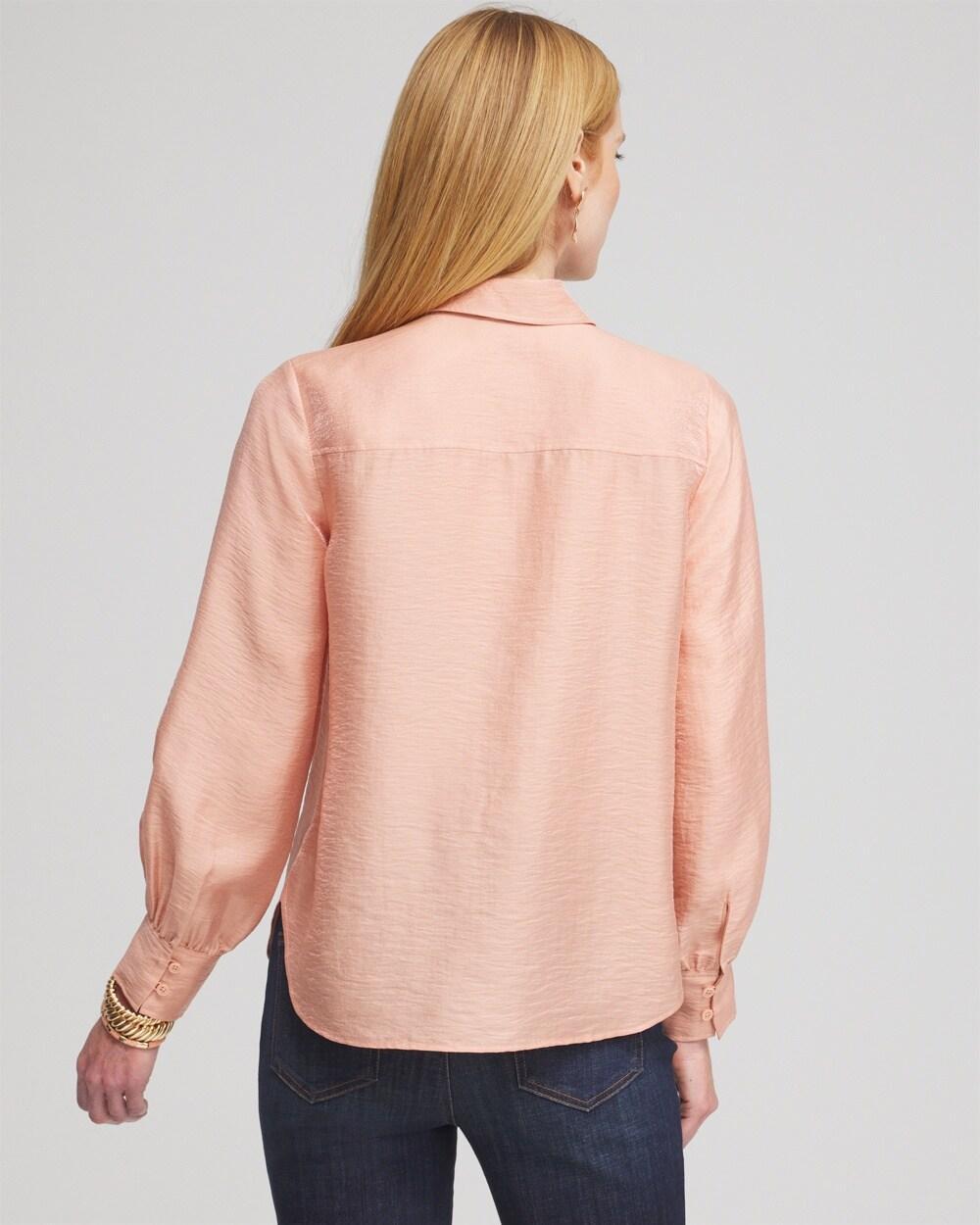 Shimmery Long Sleeve Shirt Product Image
