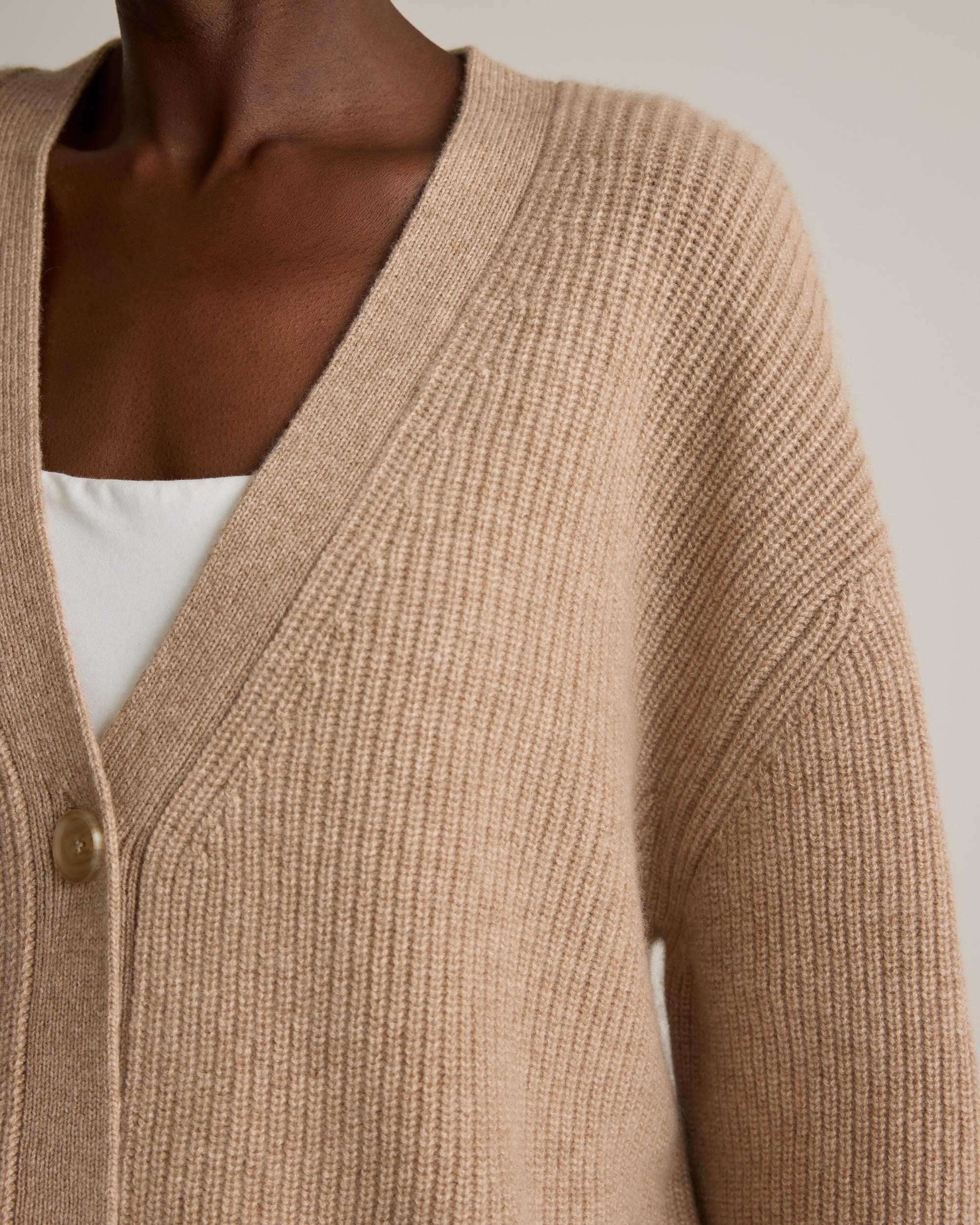 Quince | Women's Mongolian Cashmere OverSized Boyfriend Cardigan Sweater Product Image