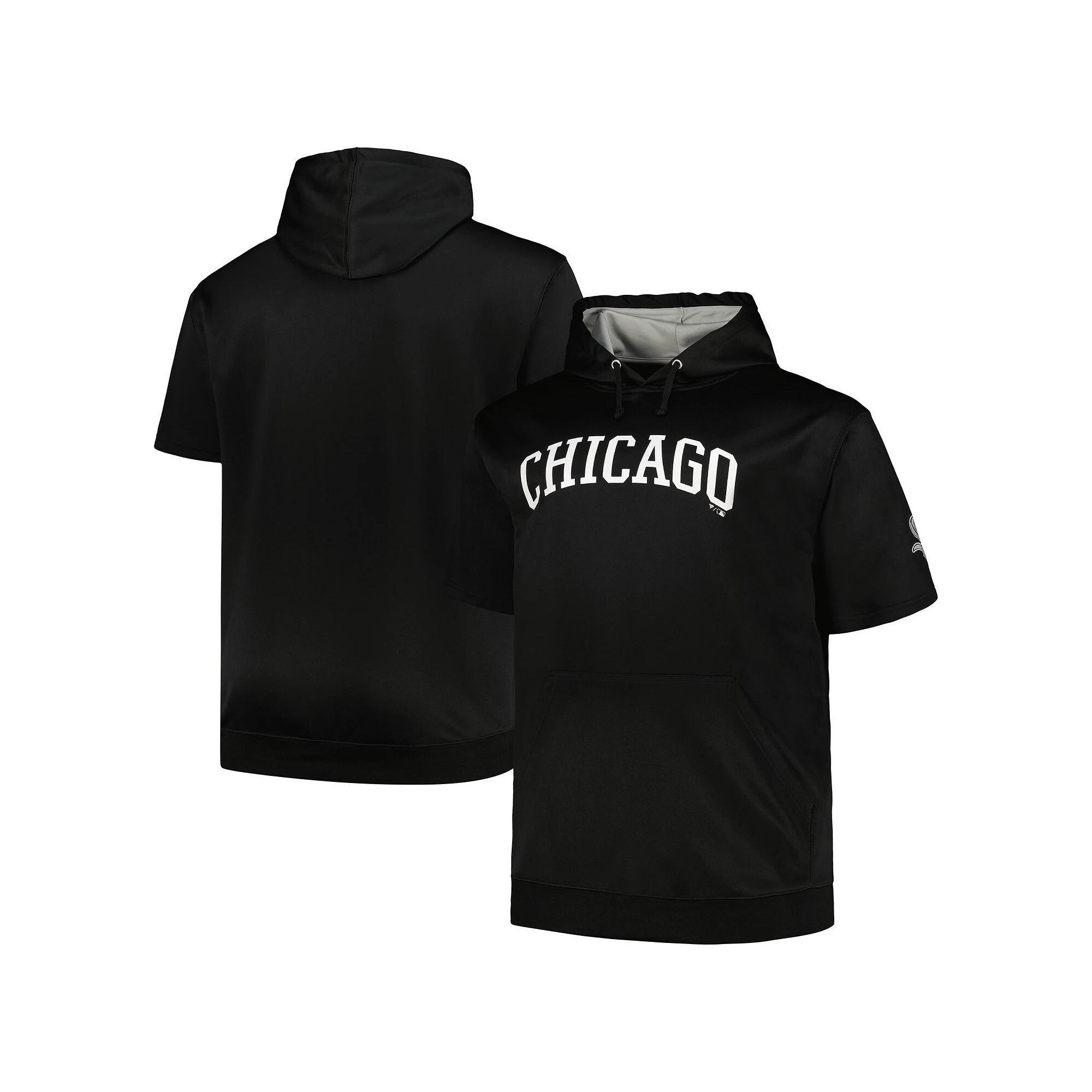 Mens Profile Chicago White Sox Big & Tall Contrast Short Sleeve Pullover Hoodie Product Image