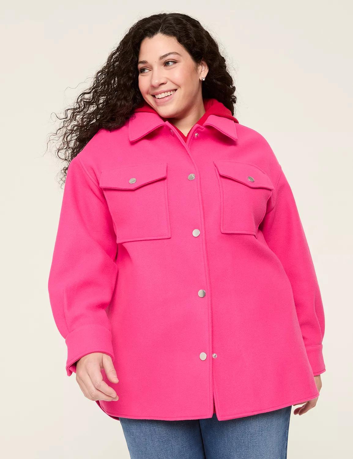 Faux-Wool Shacket Product Image