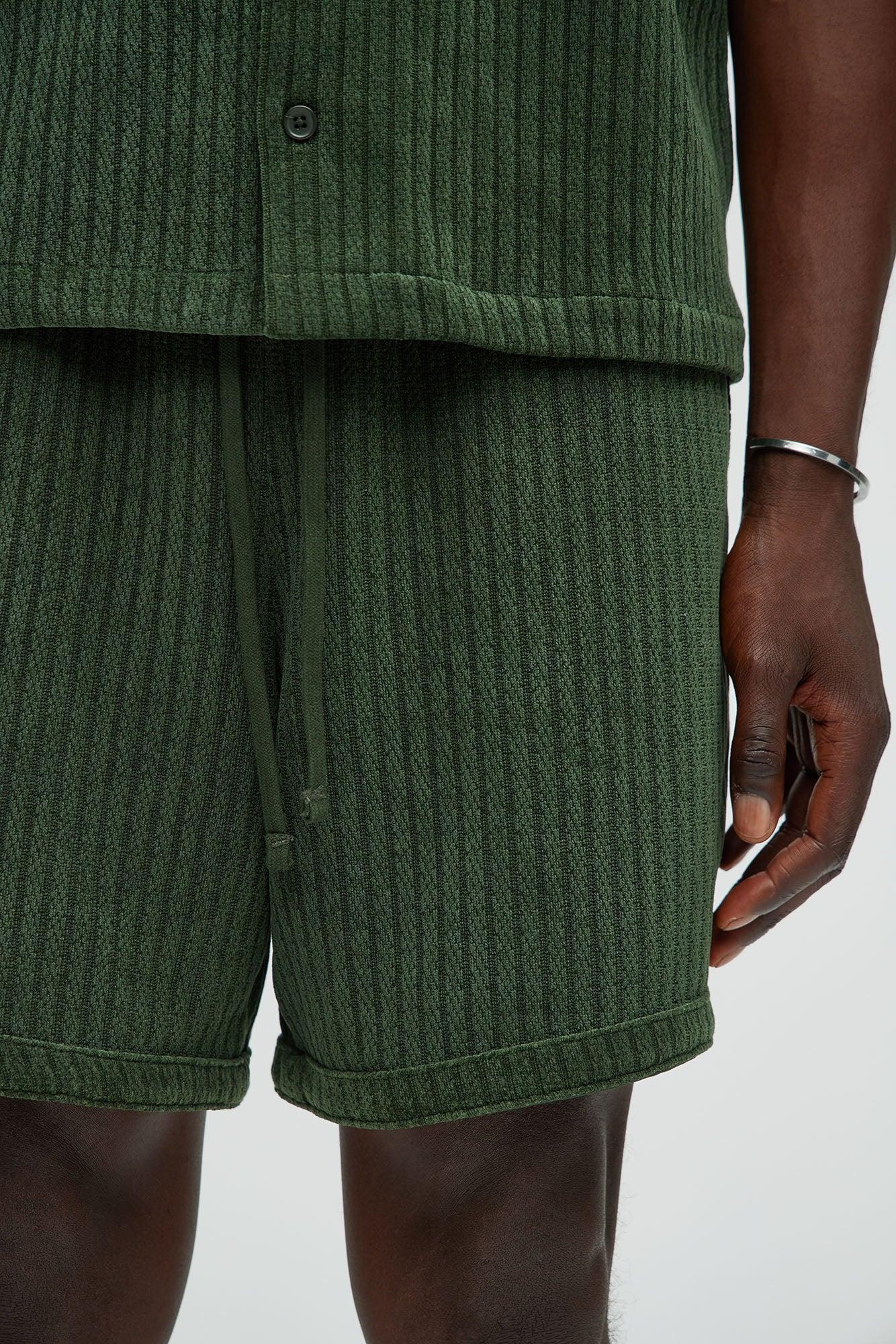 Easton Textured Shorts - Green Product Image