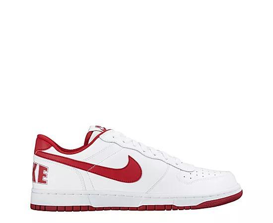 Men's Nike Big Low Sneakers, Size: 11, White Gym Red Product Image