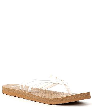 Sanuk Yoga Sandy White) Women's Shoes Product Image