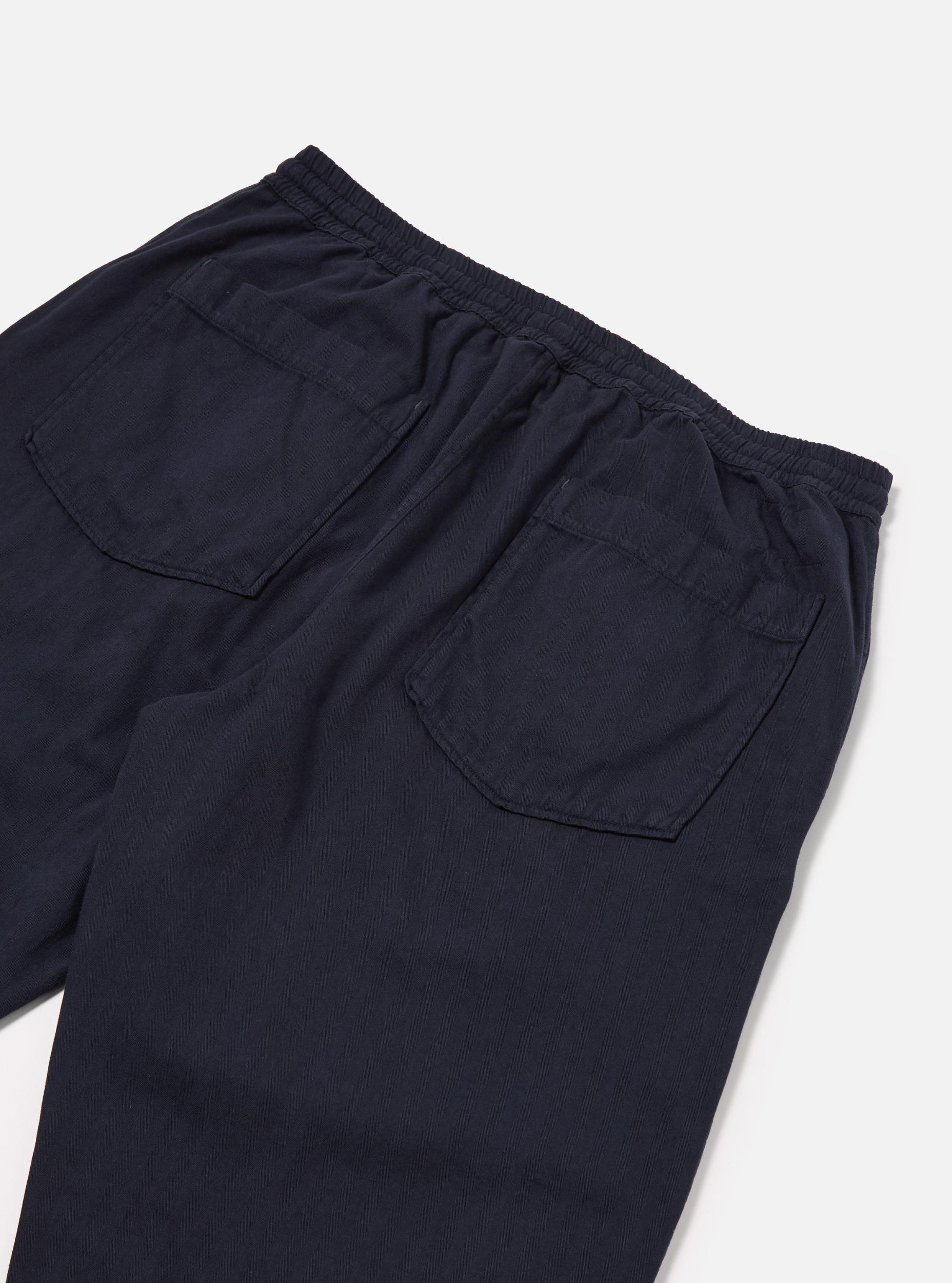 Dark Navy Herringbone Cotton Hi Water Trouser Product Image