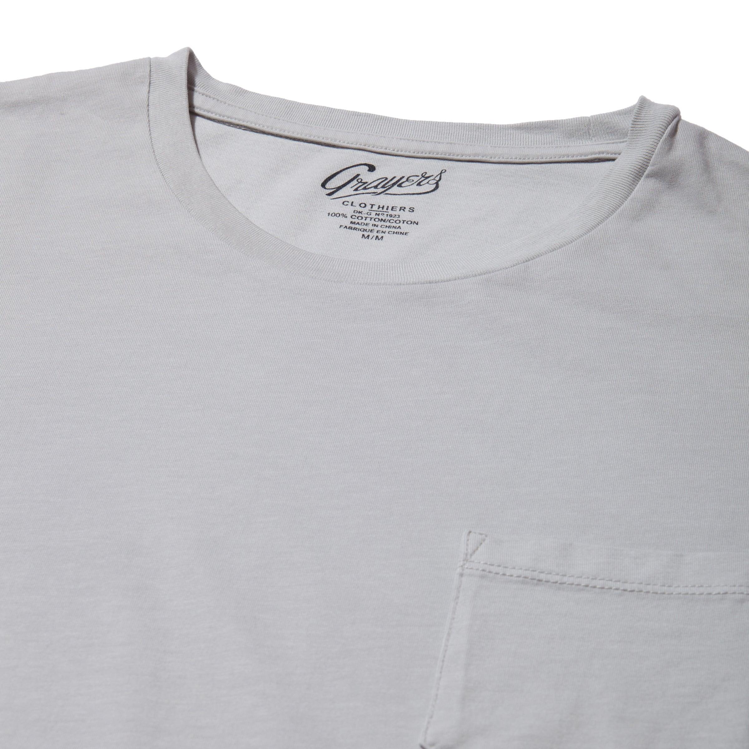 Pima Cotton Pocket Tee - Glacier Gray Product Image