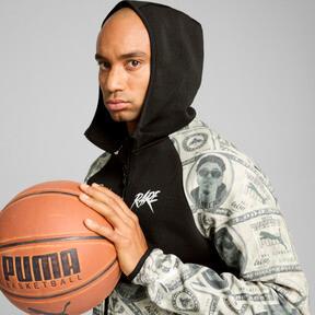 PUMA x LAMELO BALL Bucks Dime Men's Basketball Jacket in Black/Aop Product Image