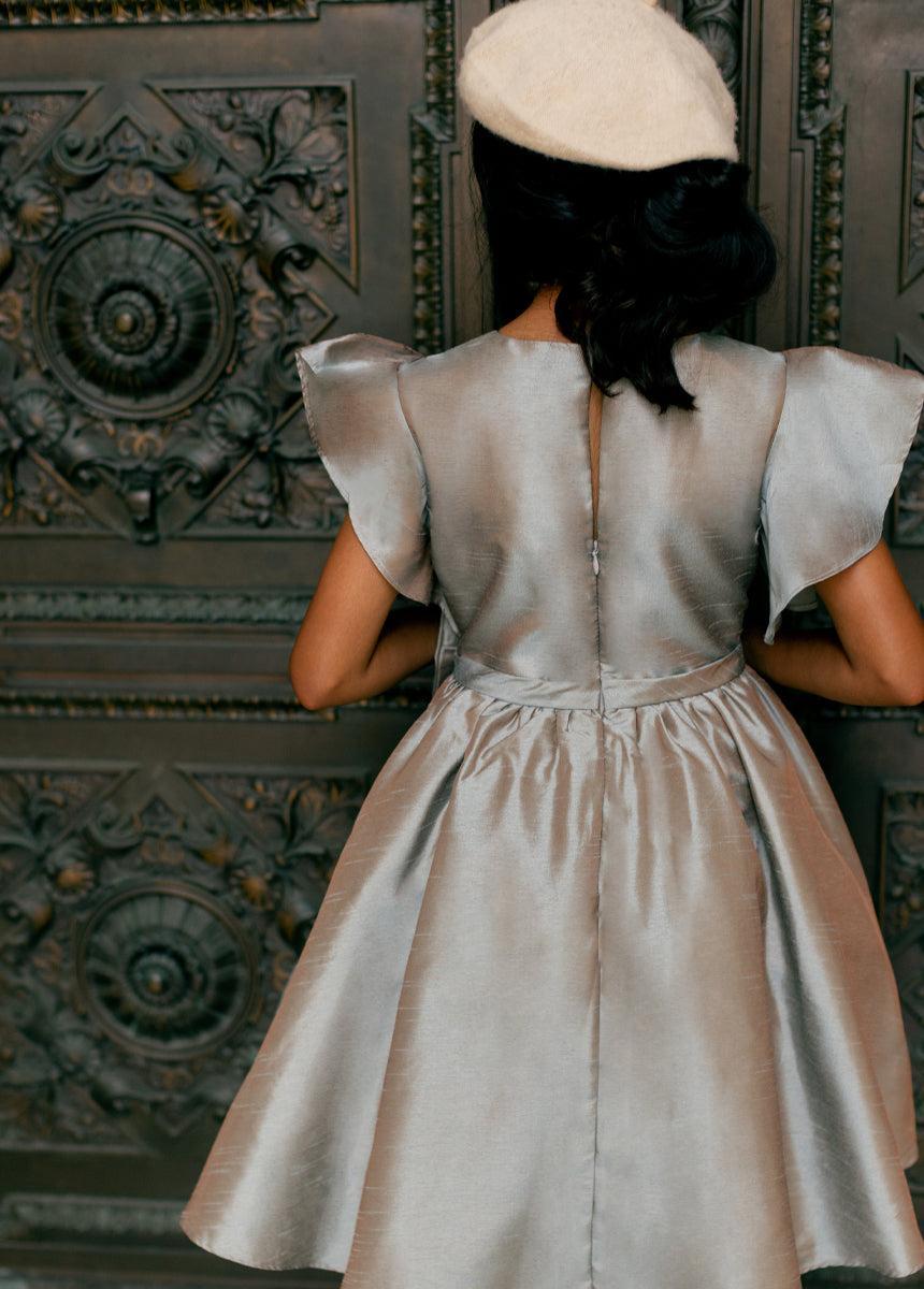Camryn Dress in Opalized Tan Girls Product Image