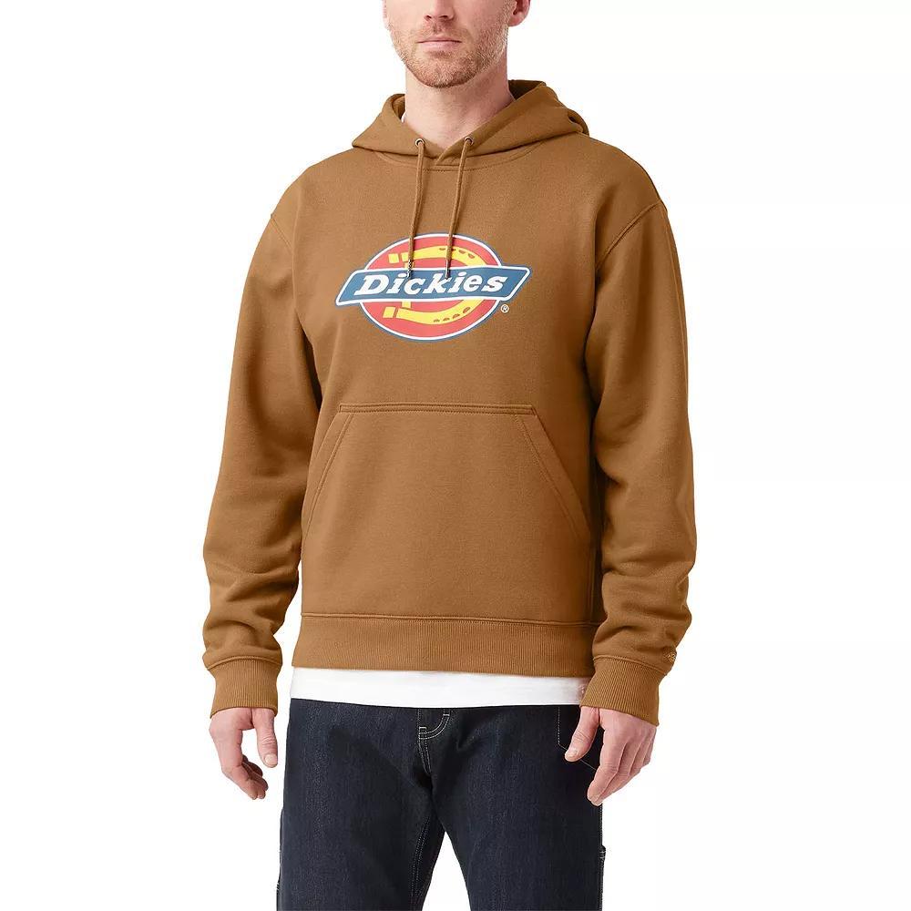 Men's Dickies Water Repellent Logo-Sleeve Hoodie, Size: XL, Brown Product Image