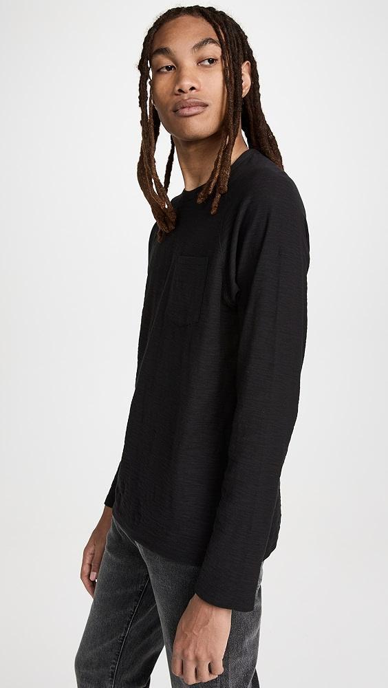 Vince Long Sleeve Pocket Crew Tee | Shopbop Product Image