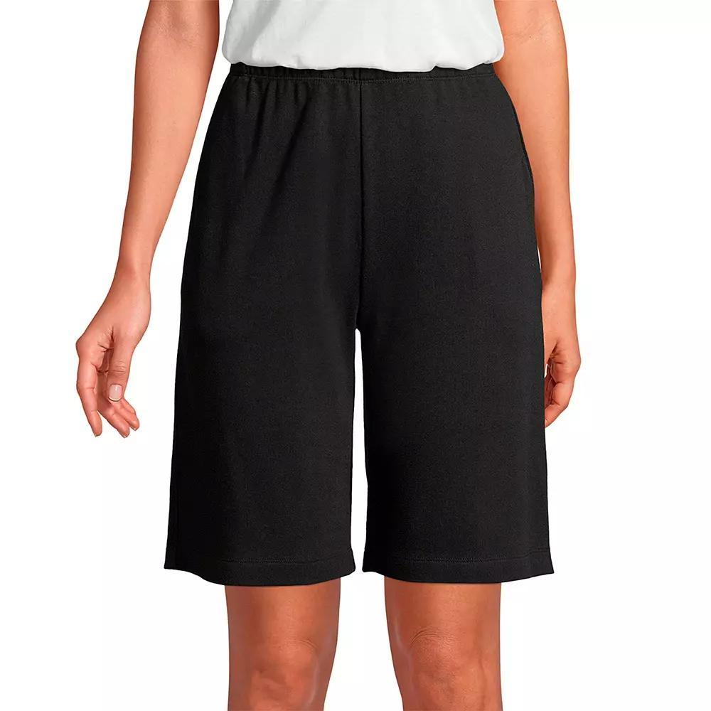 Women's Lands' End Sport Knit Pull-On Shorts, Size: XS, Black Product Image