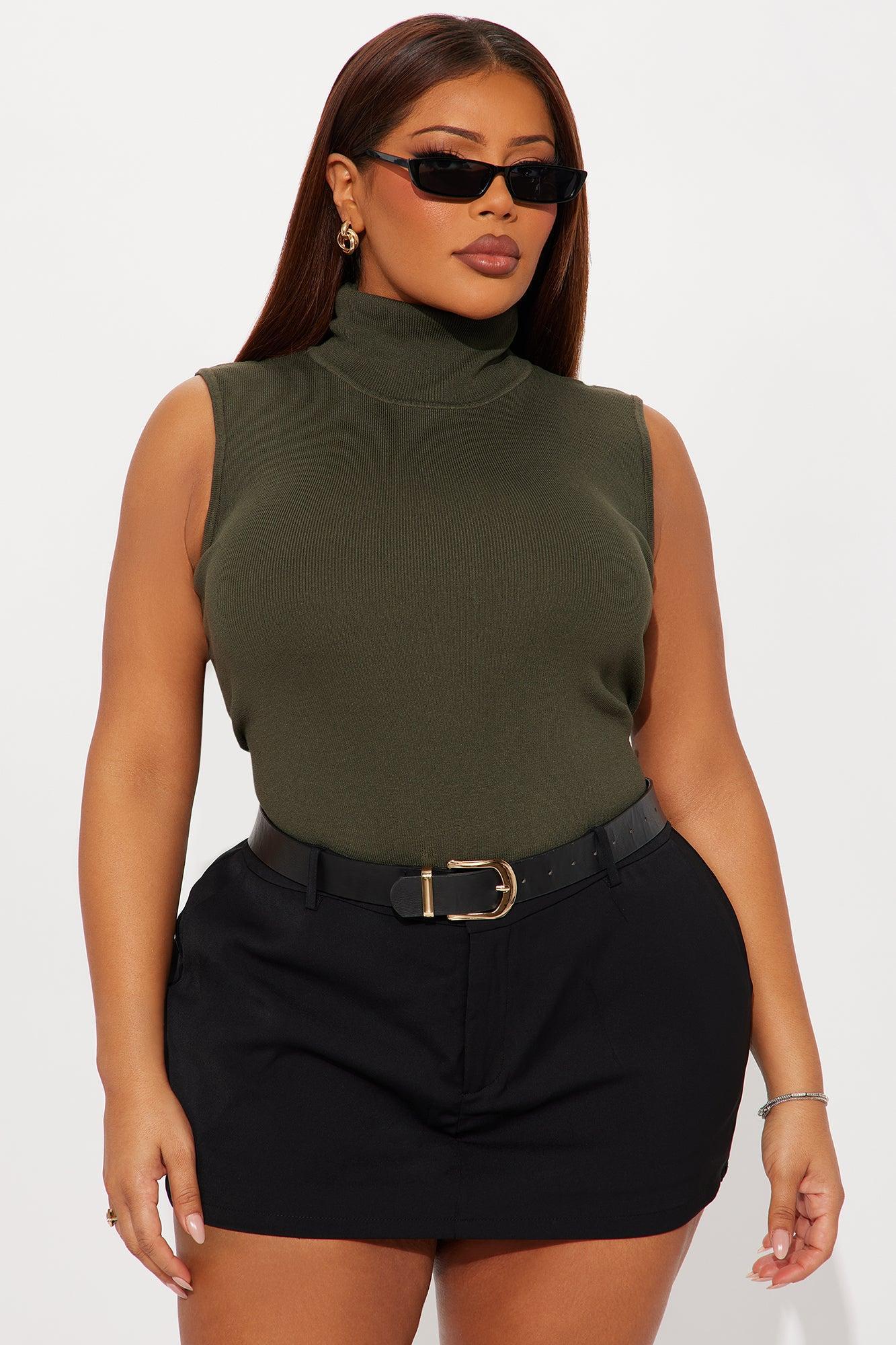 All You Turtle Neck Sweater Top - Olive Product Image