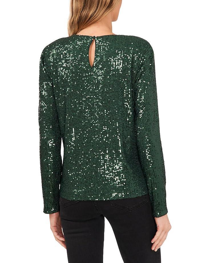 Long Slv Sequin Crew Neck 060 Product Image