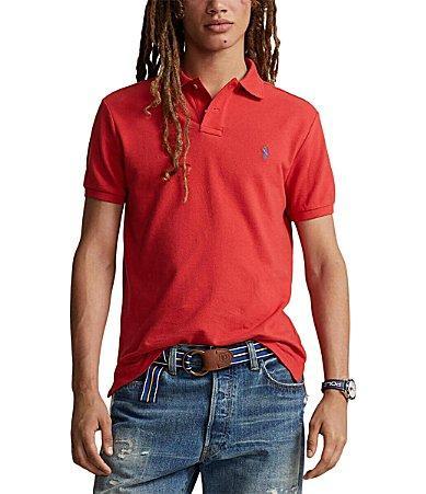 Polo Ralph Lauren Classic Fit Solid Cotton Mesh Polo Shirt Product Image