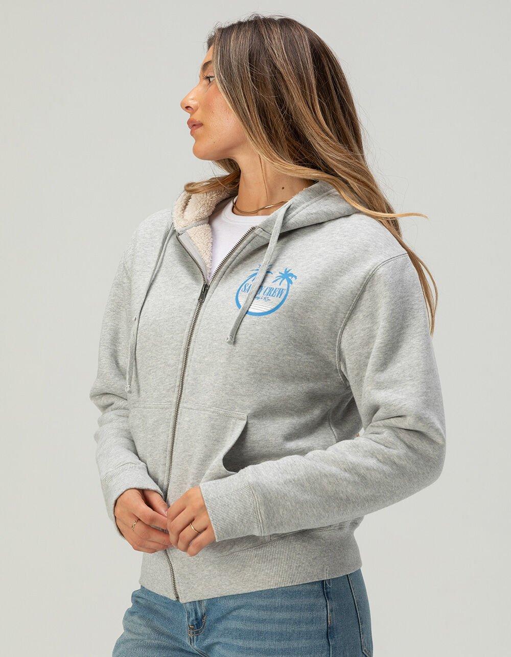 SALTY CREW Shades Womens Sherpa Zip-Up Hoodie Product Image