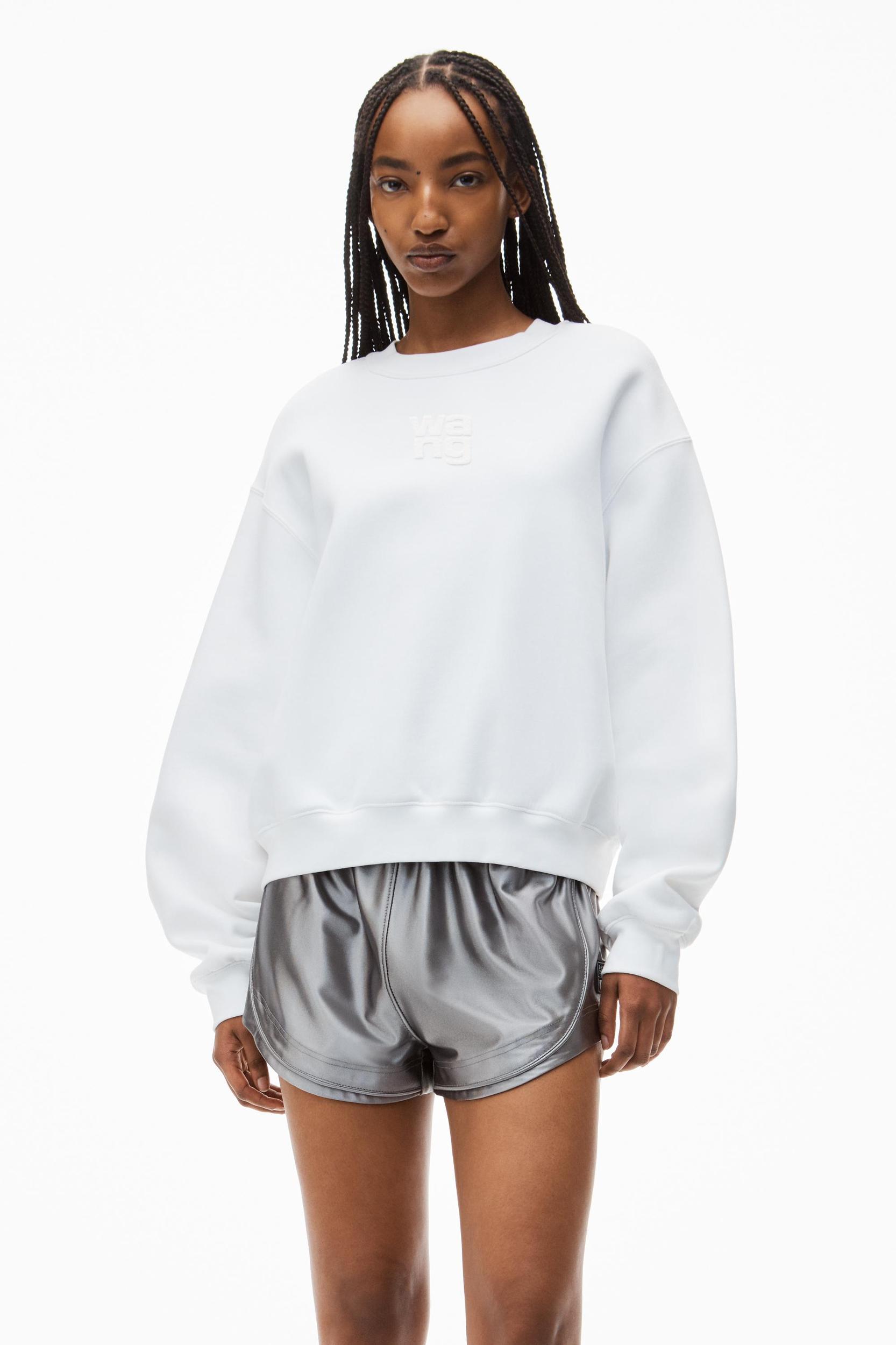 Puff Logo Sweatshirt In Structured Terry Product Image