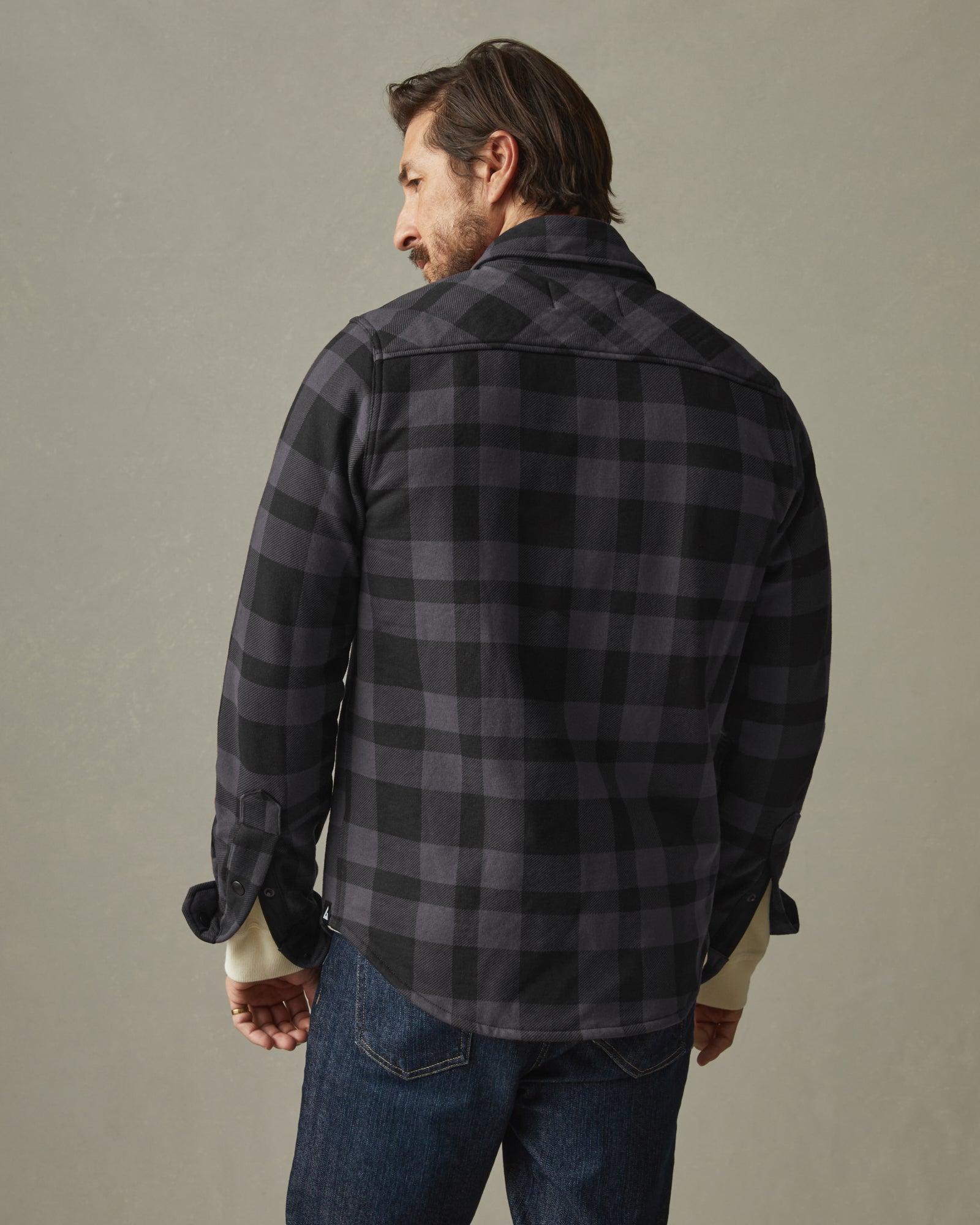 Unisex Redwood Fleece Overshirt - Stealth Plaid Unisex Product Image