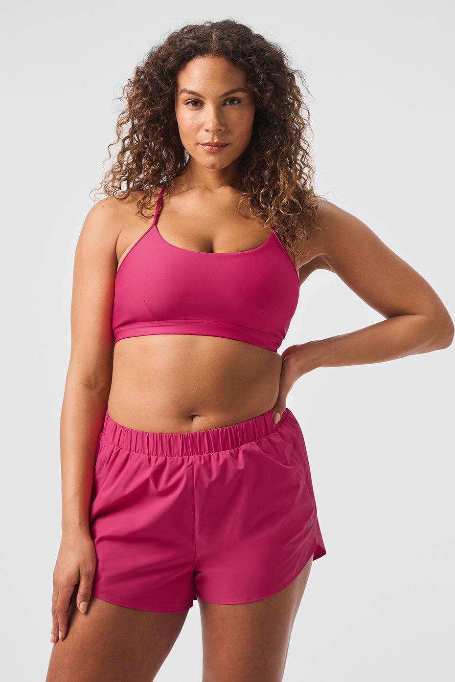 3" High-Waist Airlift Short - Pink Summer Crush Product Image