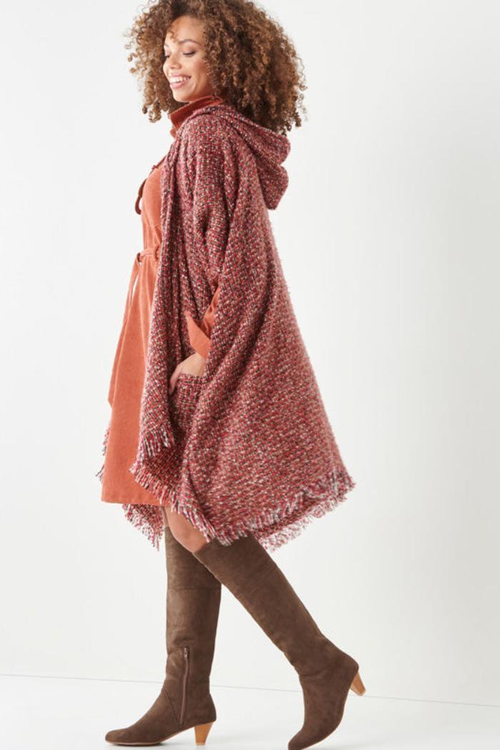 Tweed Kimono Cape Product Image