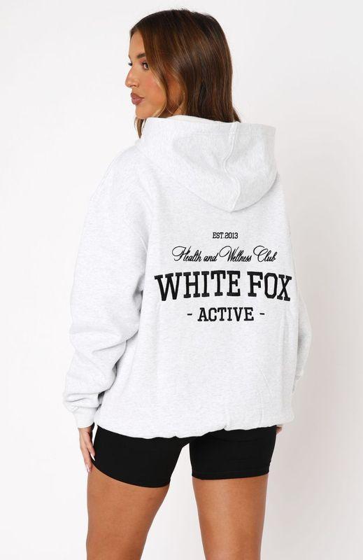 Taking Sides Oversized Hoodie Grey Marle Product Image