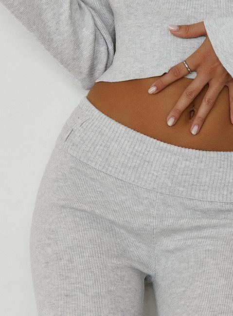 Try Me Knit Pants Grey Product Image