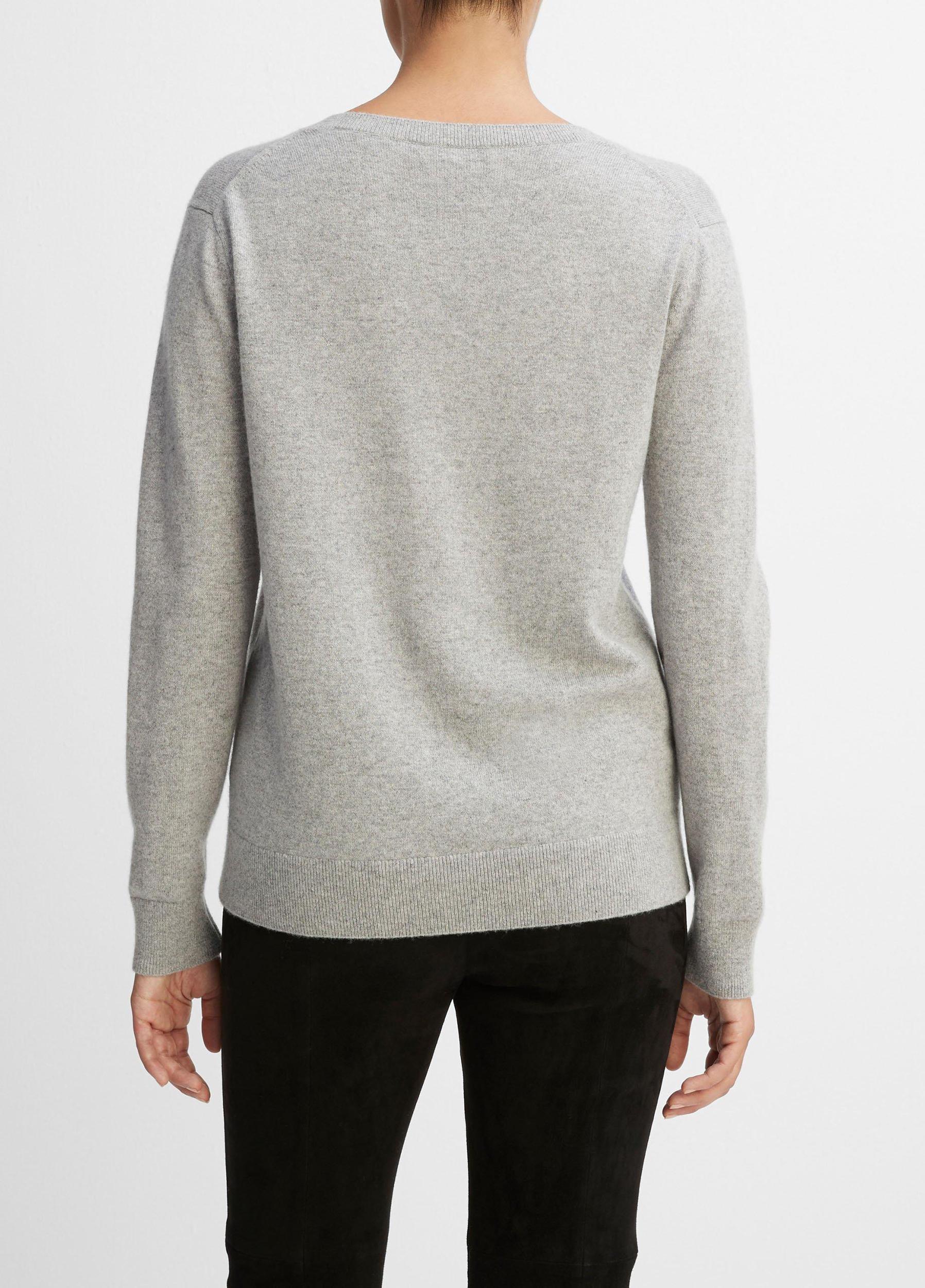 Womens Cashmere Weekend V-Neck Sweater, Camel, Size M Vince Product Image