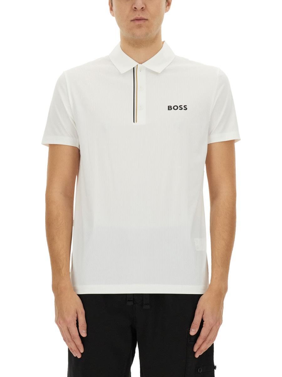 HUGO BOSS Boss  Paddy Polo Shirt In White Product Image