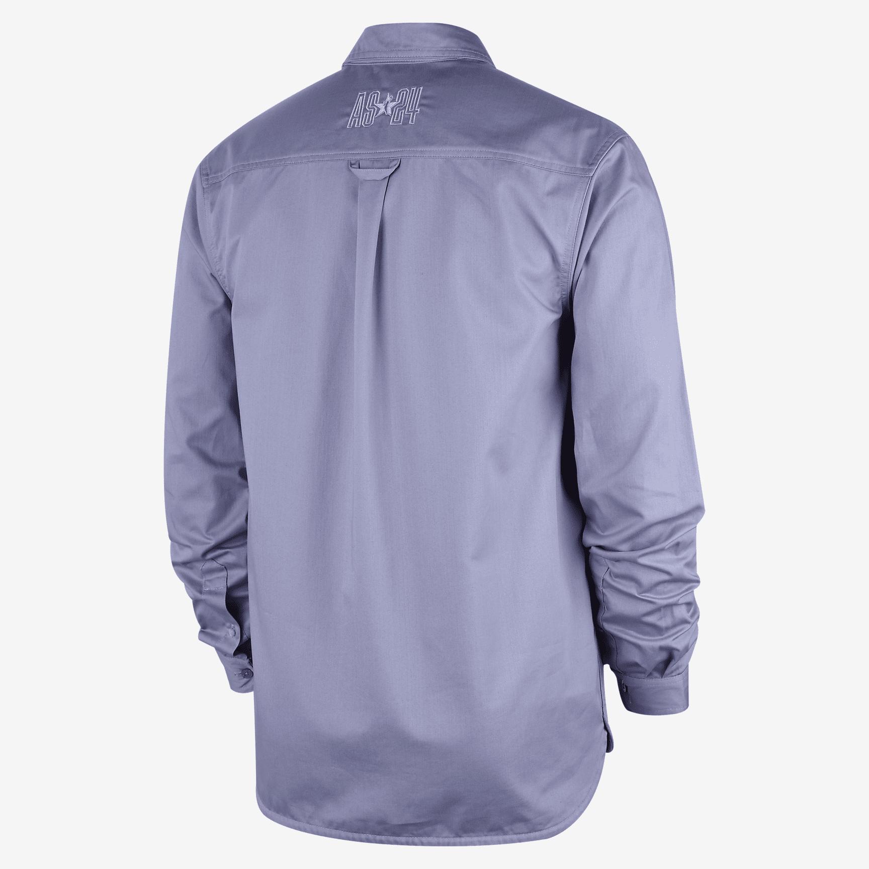 WNBA 2024 All-Star Weekend Men's Nike Woven Long-Sleeve Button-Up Shirt Product Image