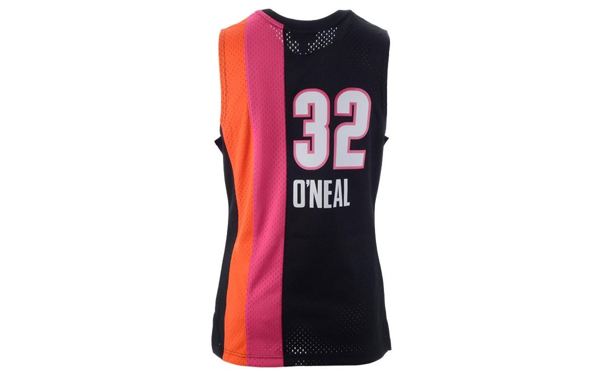 Men's Mitchell & Ness Shaquille O'Neal Black Miami Heat Hardwood Classics Swingman Jersey, Size: Medium Product Image