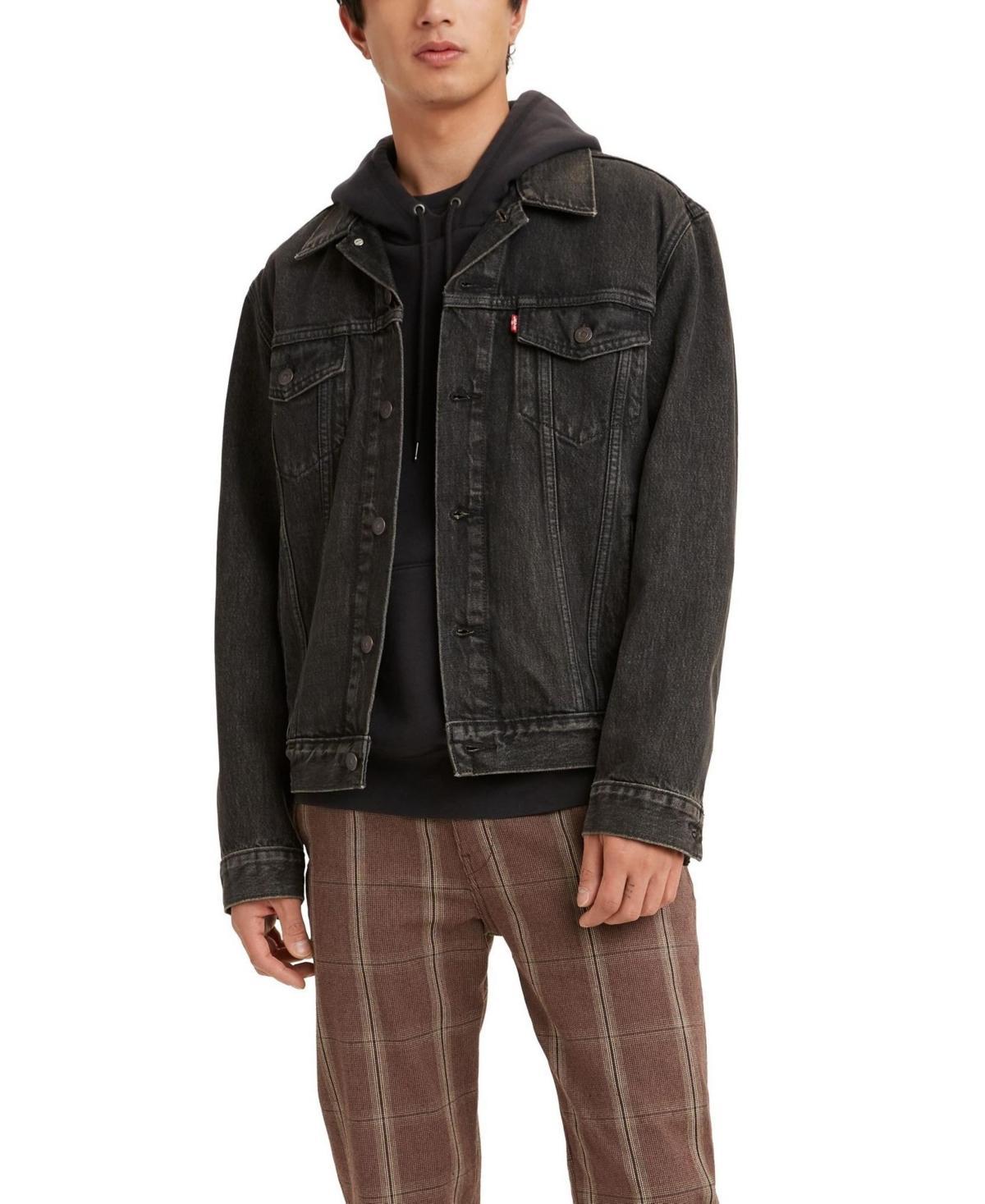 Men's Levi's® Trucker Denim Jacket, Size: Small, Dark Blue Product Image
