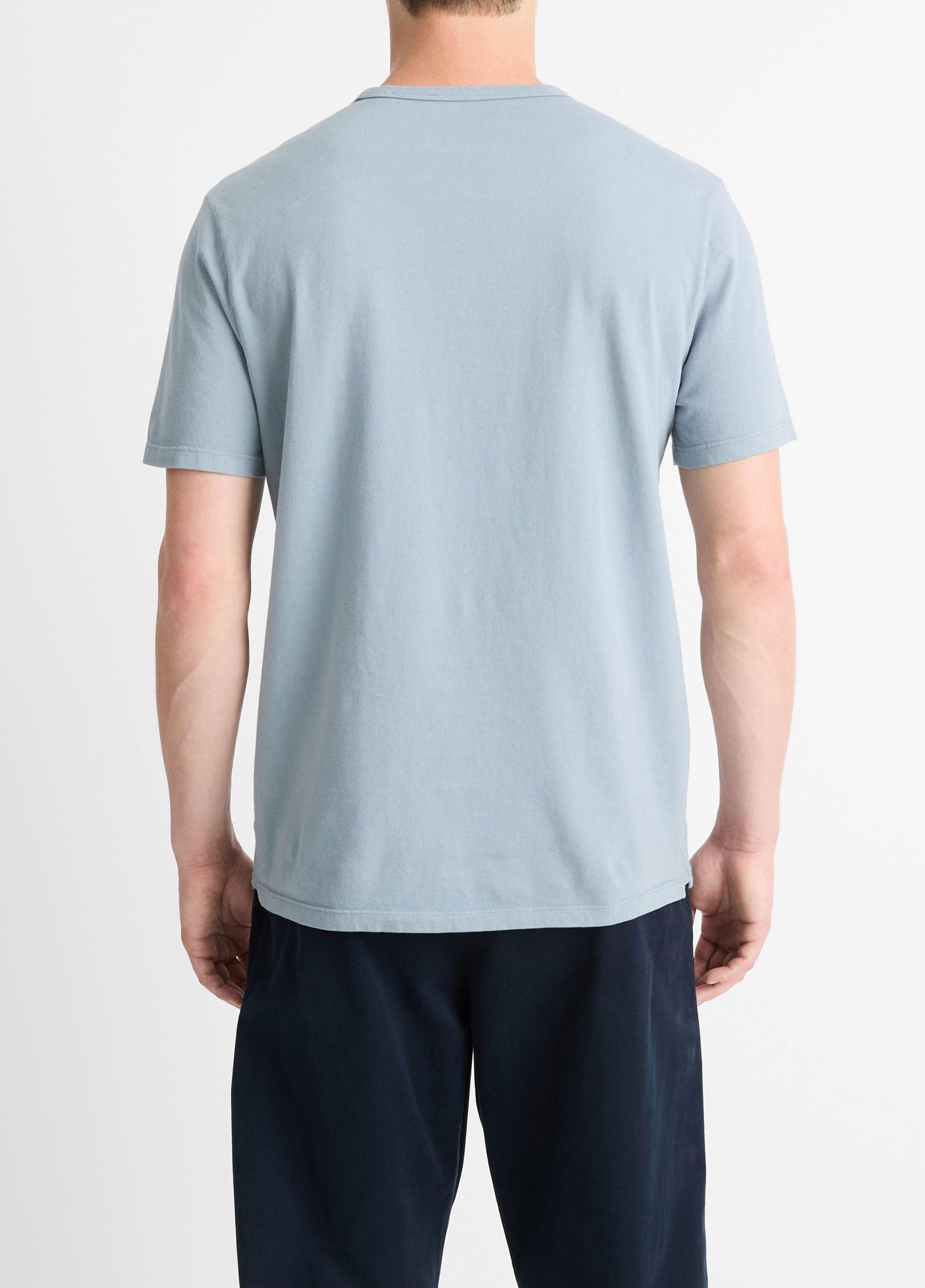 Mens Garment Dye Cotton T-Shirt, Washed Bamboo, Size S Vince Product Image