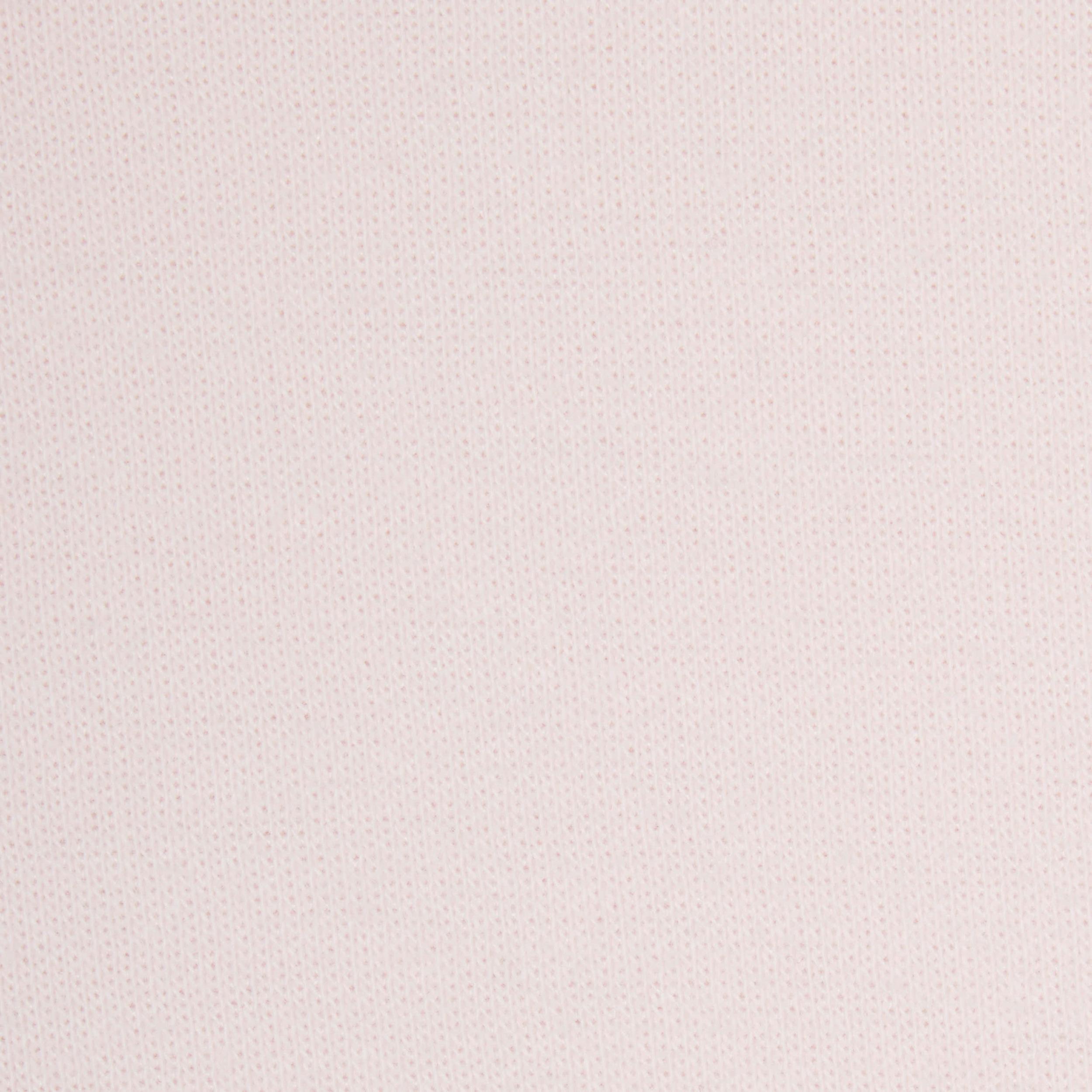 COTTON FLEECE SHRUNKEN HOODIE | BARELY PINK Product Image