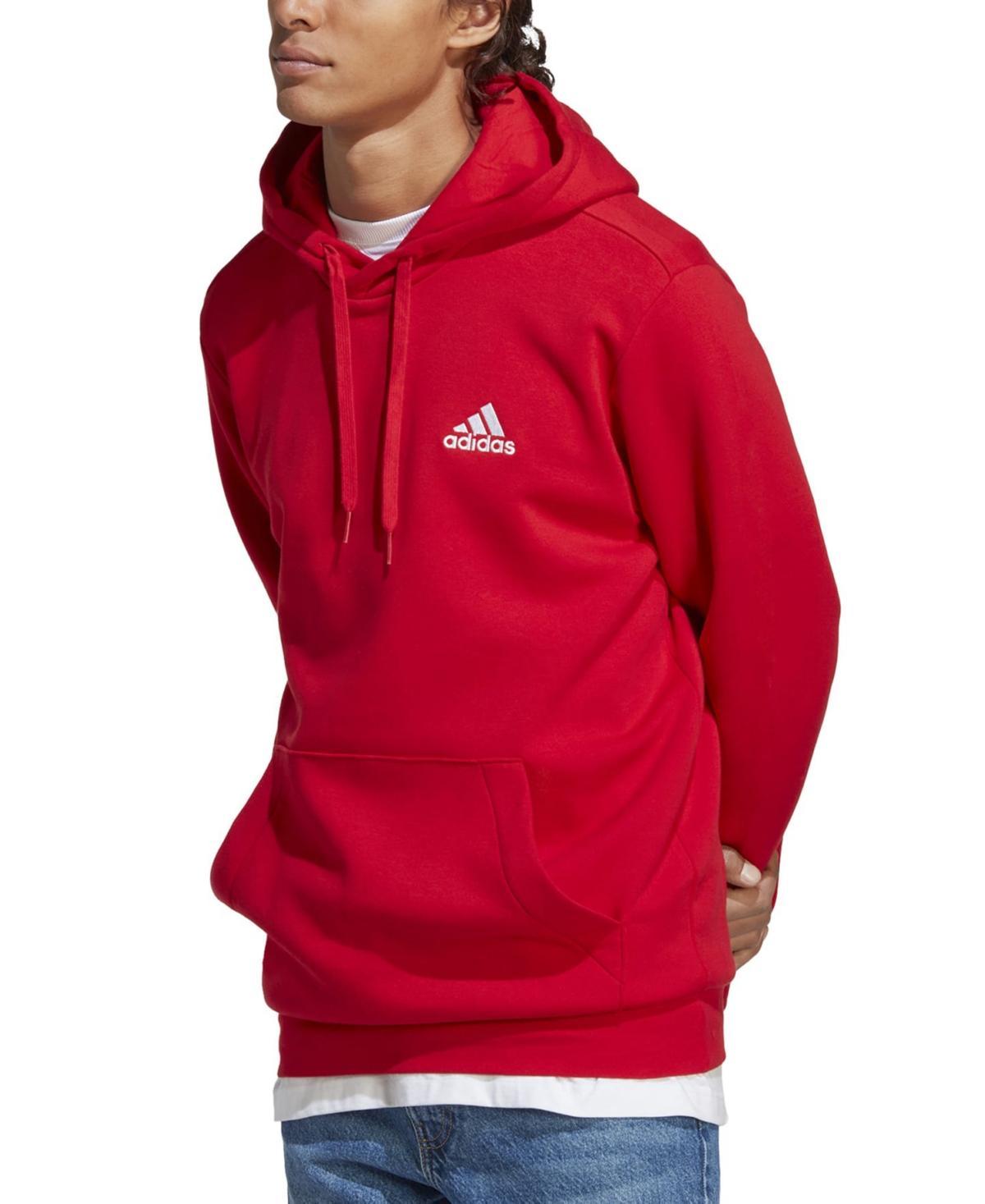 Mens adidas Feel Cozy Pullover Fleece Hoodie Product Image