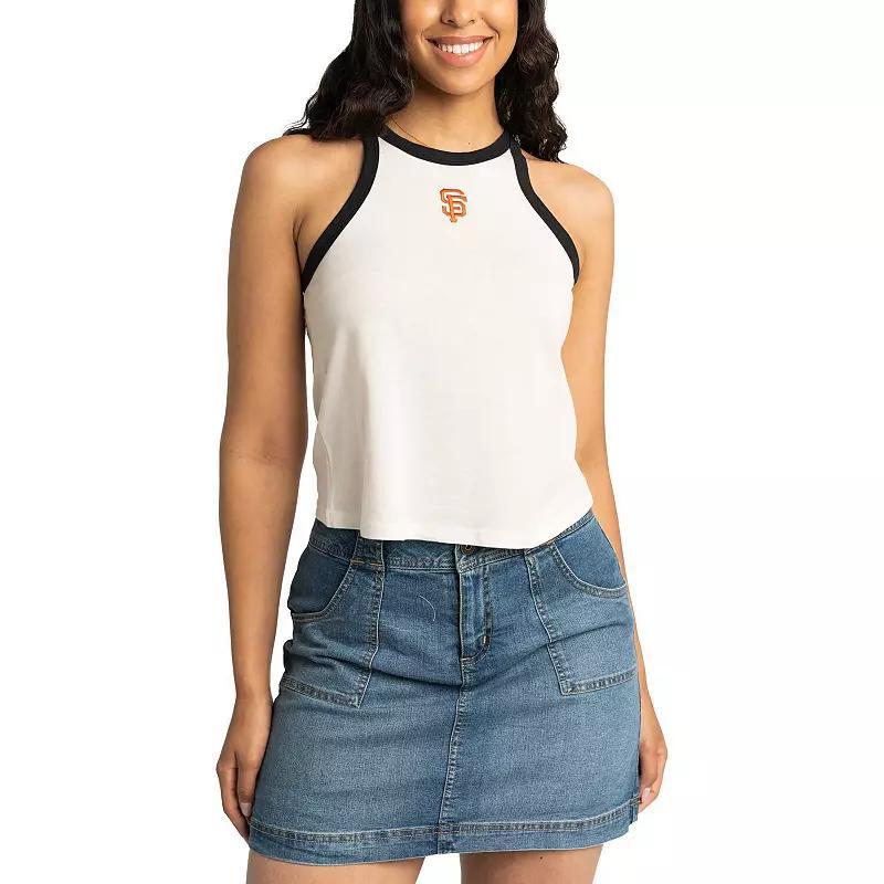 Women's Lusso White San Francisco Giants Jane Tank Top, Size: XL Product Image