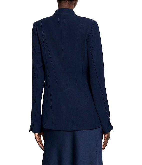 NIC + ZOE Social Edit Woven Open Front Long Sleeve Blazer Product Image