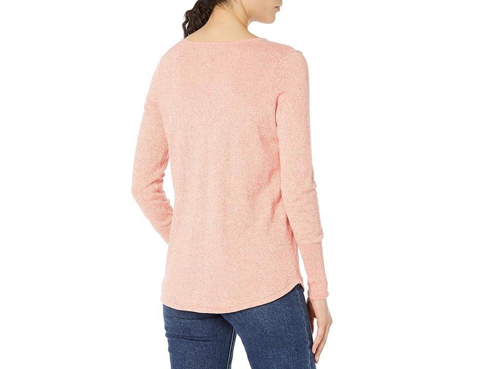 NIC+ZOE Vital V-Neck Sweater (Bellini) Women's Clothing Product Image