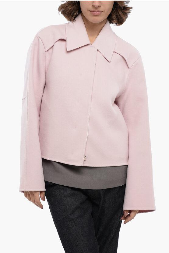 JIL SANDER Woman Coat Pink Size 4 Wool Product Image
