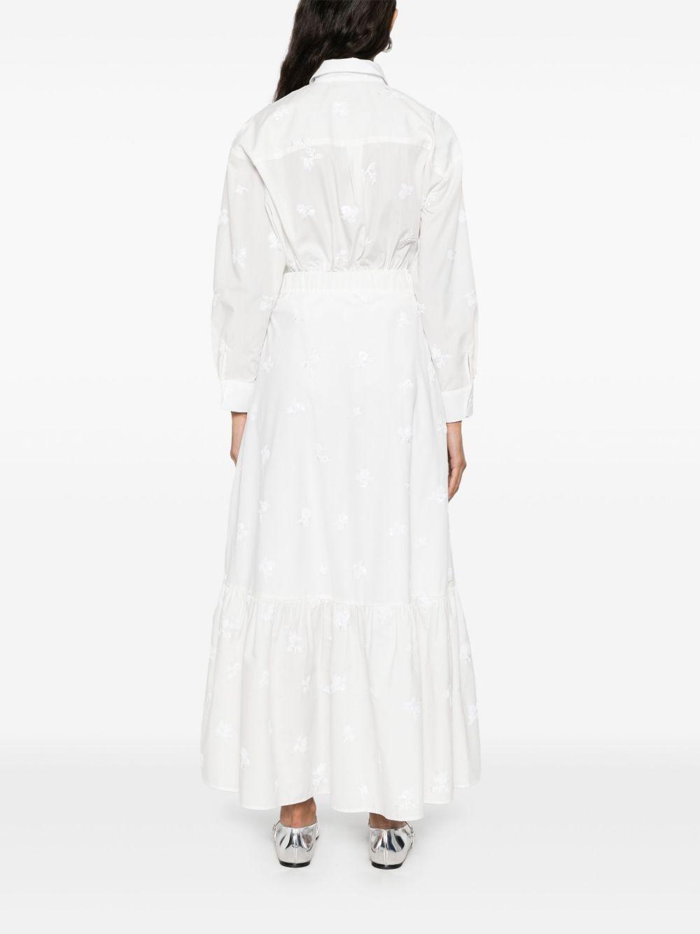 floral-embroidered maxi skirt Product Image