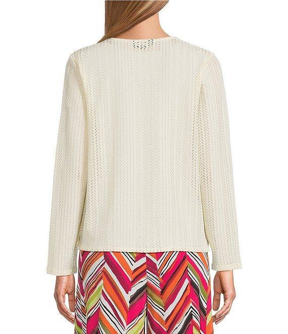 Investments Soft Separates Long Sleeve Crochet Coordinating Topper Product Image