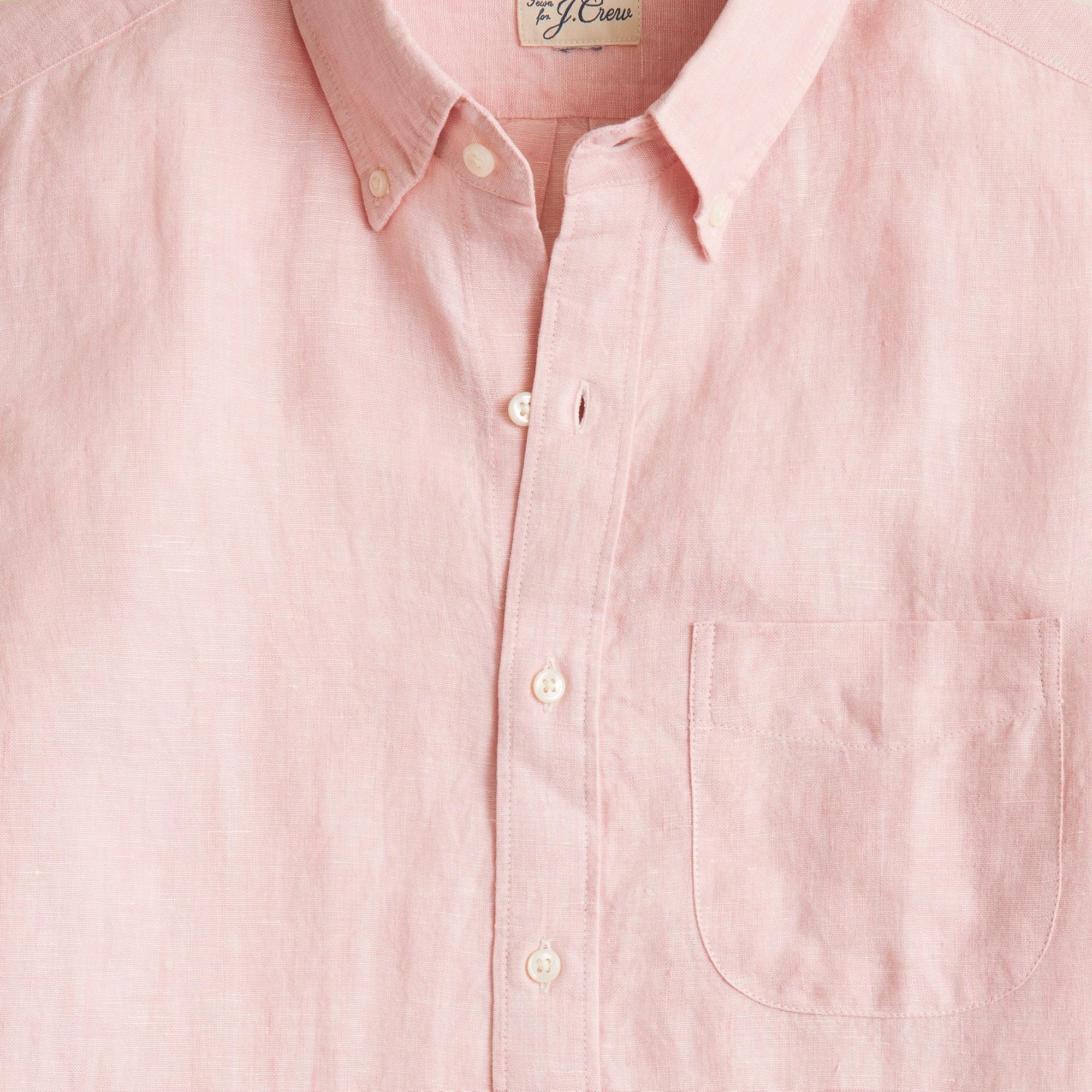 Short-sleeve Baird McNutt Irish linen shirt Product Image