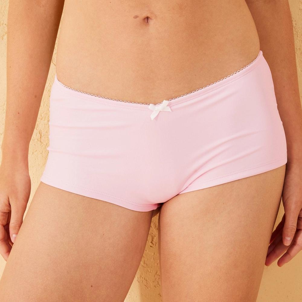 Womens Picot Bow Trim Low-Rise Cheeky Boyshorts - Wild Fable XXS Product Image