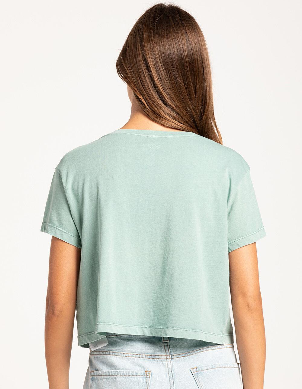 ROXY Grow Where Planted Womens Crop Boyfriend Tee - LAGOON Product Image