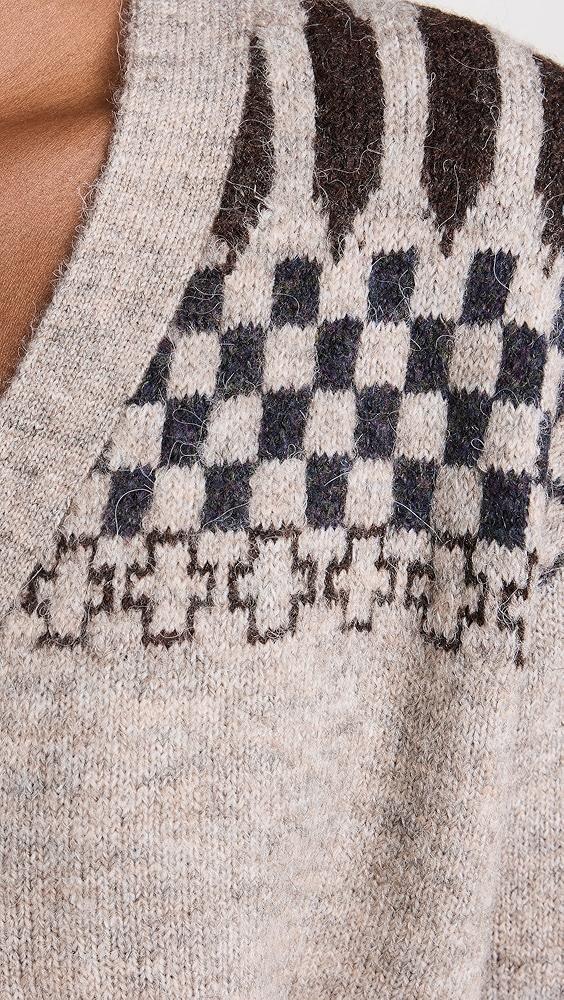 LNA Raina Fair Isle Cardigan | Shopbop Product Image