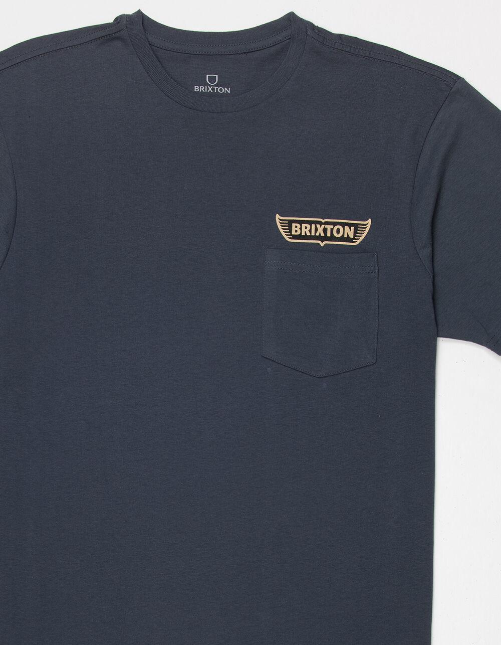 BRIXTON Graves Mens Pocket Tee - NAVY Product Image