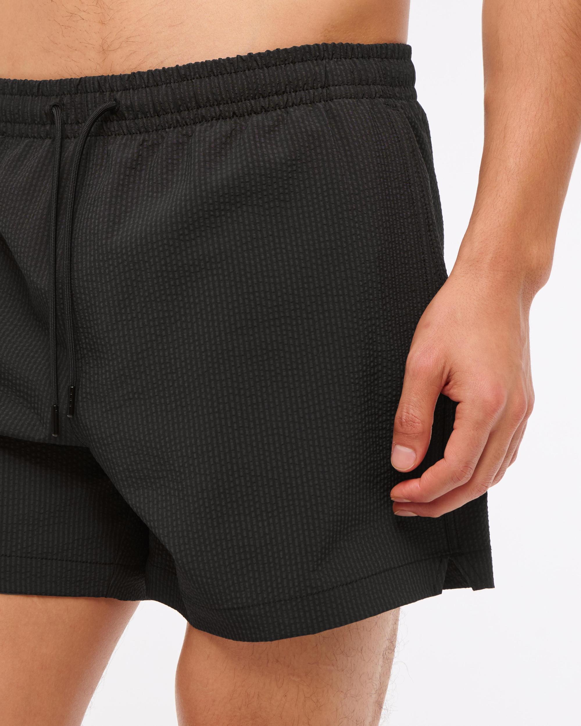 Pull-On Wide Seersucker Swim Trunk Product Image